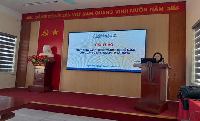 TRƯỜNG THPT NGHĨA DÂN HỘI THẢO PHÁT TRIỂN NĂNG LỰC SỐ VÀ GIÁO DỤC KỸ NĂNG CÔNG DÂN SỐ CHO HỌC SINH PHỔ THÔNG