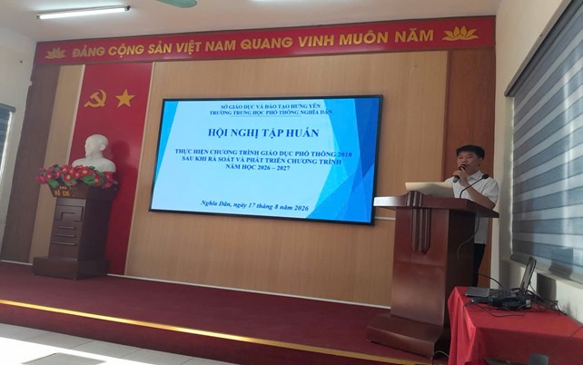 <a href='https://c3nghiadan.hungyen.edu.vn/tin-tuc/truong-thpt-nghia-dan-to-chuc-hoi-nghi-tap-huan-thuc-hien-chuong-trinh-giao-duc-pho-thong-2018-sau-khi-ra-soat-va-phat-trien-chuong-trinh-nam-hoc-2026-2027.html'>TRƯỜNG THPT NGHĨA DÂN TỔ CHỨC HỘI NGHỊ TẬP HUẤN THỰC HIỆN CHƯƠNG TRÌNH GIÁO DỤC PHỔ THÔNG 2018 SAU KHI RÀ SOÁT VÀ PHÁT TRIỂN CHƯƠNG TRÌNH NĂM HỌC 2026 - 2027</a>