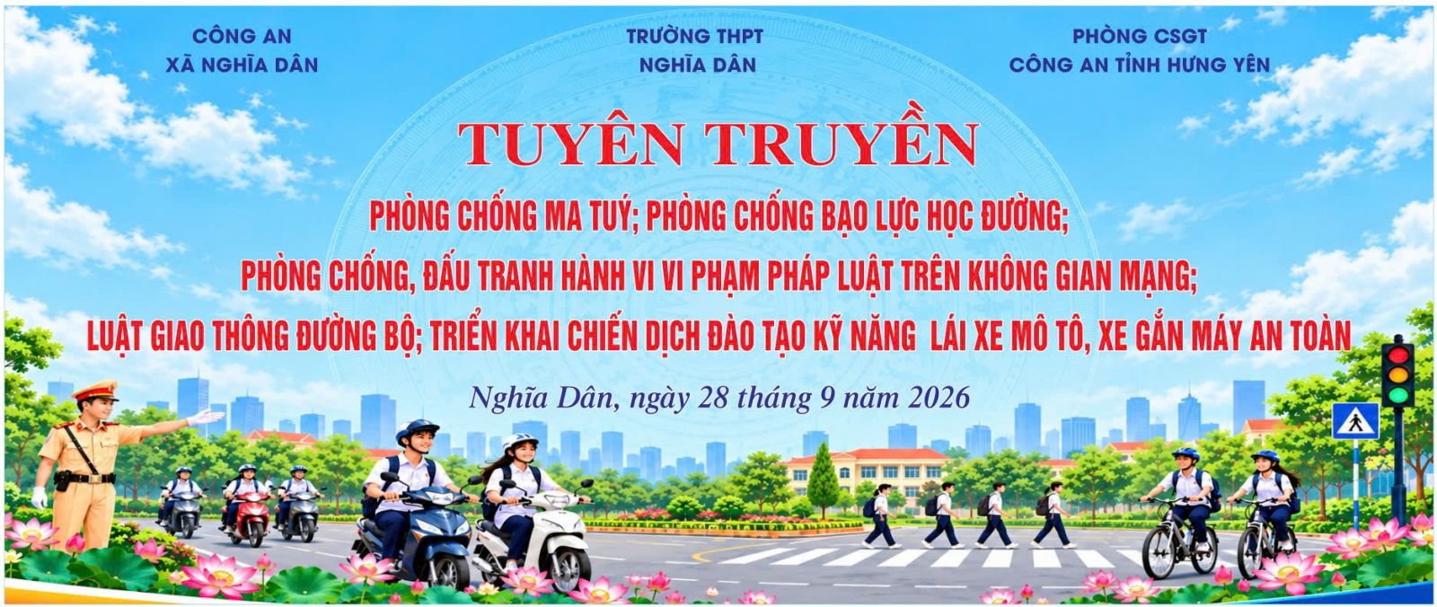 TRƯỜNG THPT NGHĨA DÂN TĂNG CƯỜNG TUYÊN TRUYỀN, PHỔ BIẾN, GIÁO DỤC PHÁP LUẬT CHO HỌC SINH