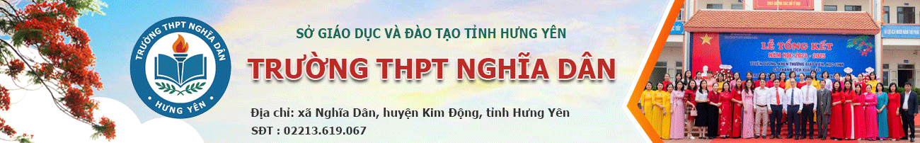 Cổng thông tin điện tử Trường THPT Nghĩa Dân